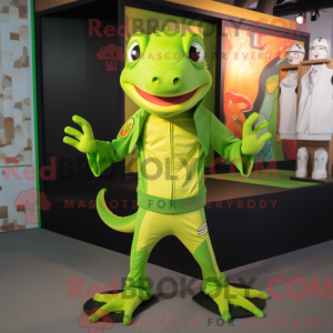 Postava maskota Lime Green...