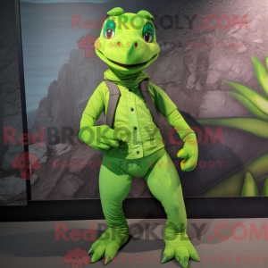 Lime Green Lizard...