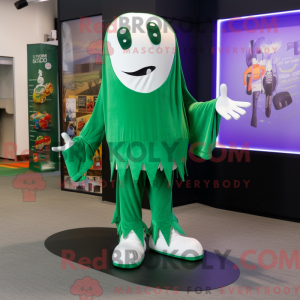 Forest Green Ghost mascot...