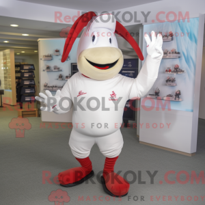 White Lobster mascot...