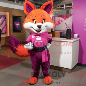 Postava maskota Magenta Fox...
