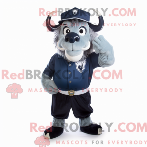 Navy Buffalo maskot kostume...