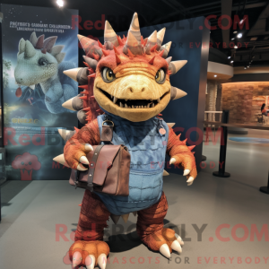 Rust Stegosaurus maskot...