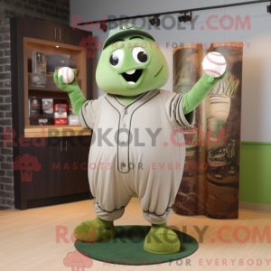 Olive Green Beer mascot...