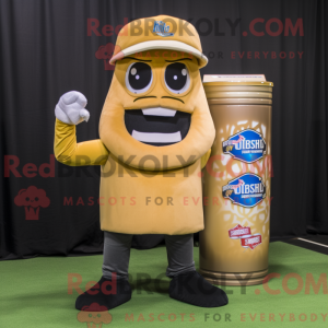 Gold Soda Can maskot...