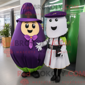 Aubergine maskot kostume...