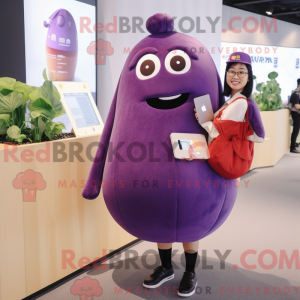 Eggplant mascot costume...