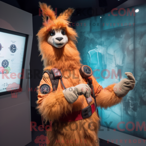 Costume mascotte de lama...