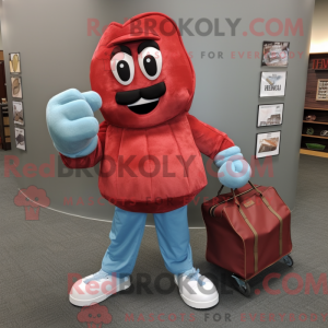Rød boksehandske maskot...