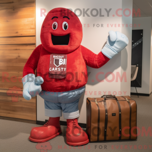 Rød boksehandske maskot...