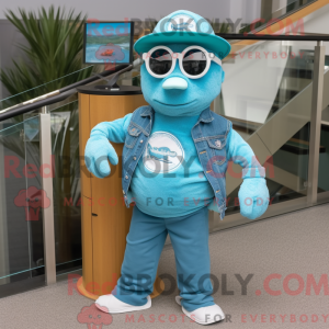 Disfraz de mascota Teal...
