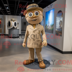 Tan Pendant maskot kostume...