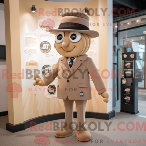 Tan Pendant mascot costume...