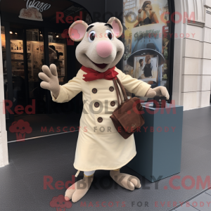 Beige Ratatouille maskot...