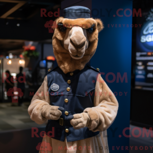 Navy Camel mascottekostuum...
