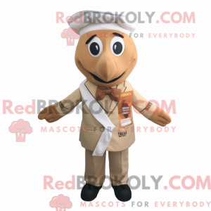 Beige Tikka Masala maskot...