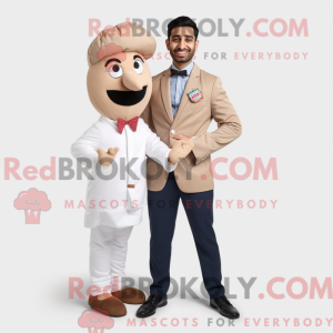 Beige Tikka Masala maskot...