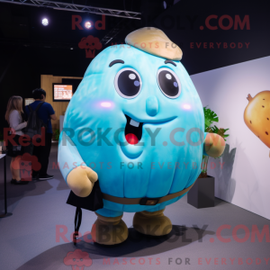 Cyan Potato maskot...