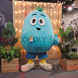Cyan kartoffel maskot...