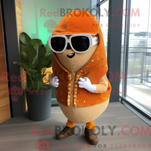 Orange Tacos maskot kostume...