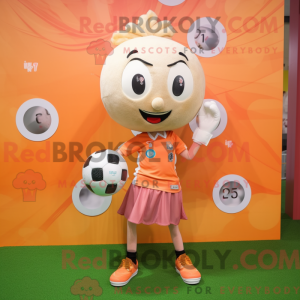 Peach Soccer Goal maskot...
