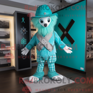 Turquoise Keltisch Kruis...