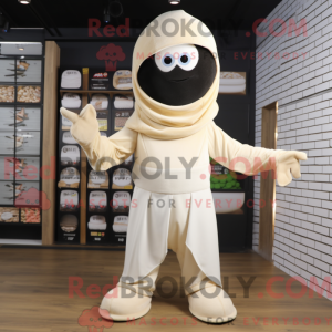 Creme Ninja maskot kostume...