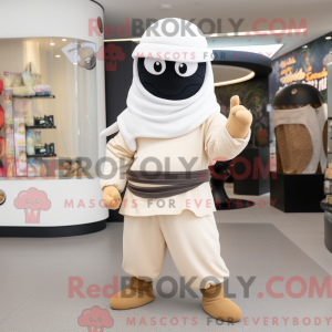 Creme Ninja maskot kostume...
