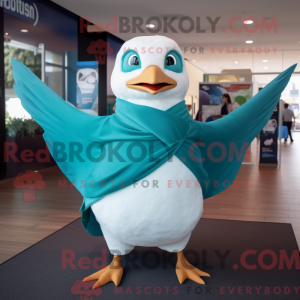 Teal Gull maskotdraktfigur...