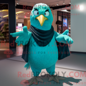 Teal Gull maskotdraktfigur...