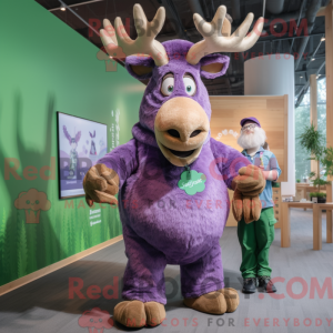 Lavendel irsk elg maskot...