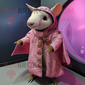 Pink Armadillo mascotte...