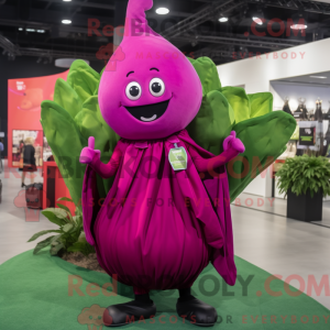 Magenta spinat maskot...