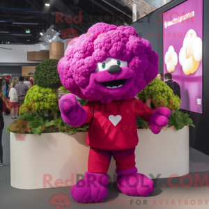 Magenta Cauliflower mascot...