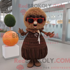 Brune kødboller maskot...