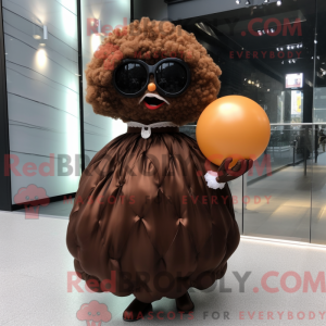 Brune kødboller maskot...