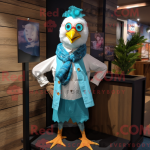 Turquoise Hens mascot...