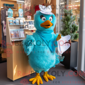 Turkis høner maskot kostyme...