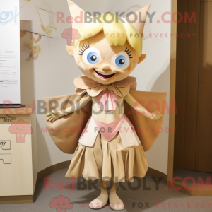 Tan Tooth Fairy maskot...