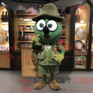 Olive Spinat maskotkostyme...