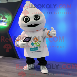 Hvid Ceviche maskot kostume...