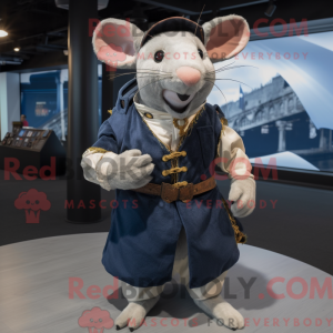Navy Rat maskotdraktfigur...