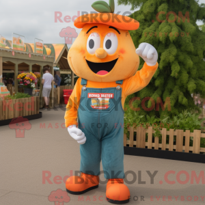 Peach Knife Thrower mascot...