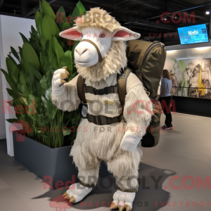 Beiges Maskottchenkostüm...