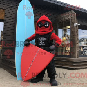 Rød Surfboard maskot...