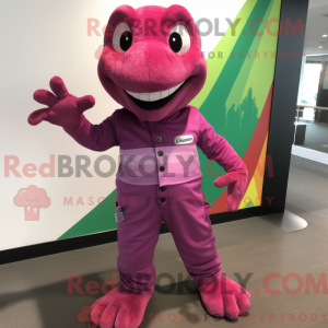 Máscara Magenta Lizard com...