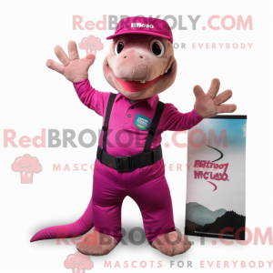 Máscara Magenta Lizard com...