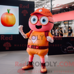 Peach Steak mascot costume...