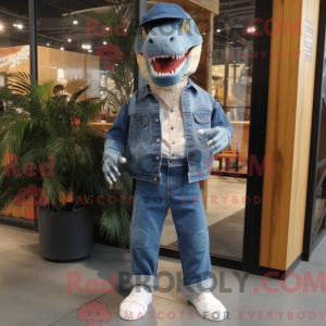 Cream T Rex maskot kostume...