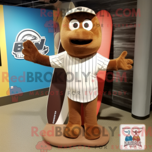 Brown Surfboard mascot...